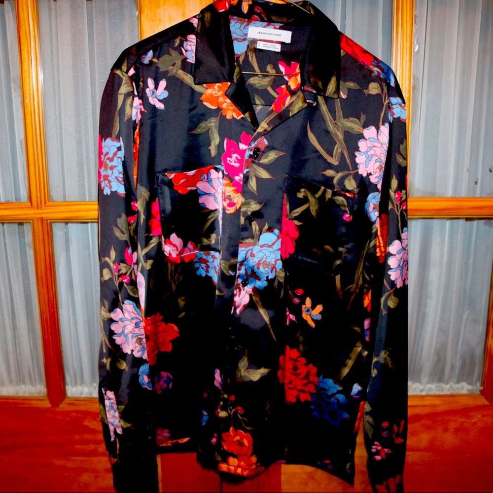 Urban Outfitters Floral Button Up